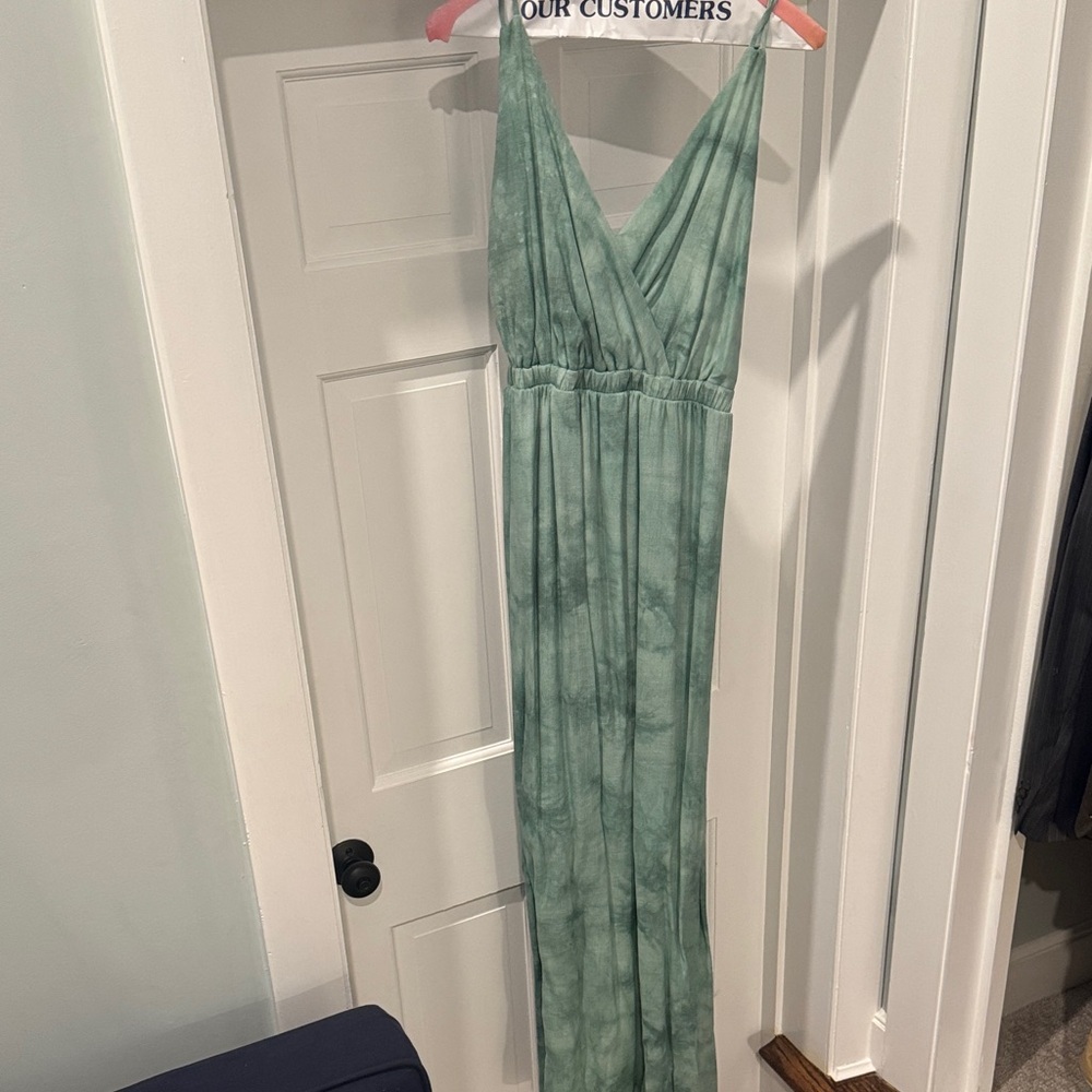Lulu's Green Maxi Dress